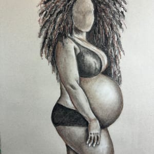 Female Representation - 1 of 4 (Beautifully Pregnant Black Woman) by Jennifer C.  Pierstorff