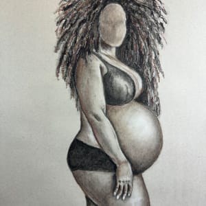 Female Representation - 1 of 4 (Beautifully Pregnant Black Woman) by Jennifer C.  Pierstorff 