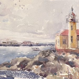 Coquille River Lighthouse by Vinita Pappas