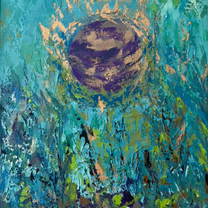Cosmic Series by Marjorie Windrem  Image: Cosmic Series Gold No. 4
oil n canvas
22 W x 28 H