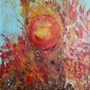 Cosmic Series by Marjorie Windrem  Image: Cosmic Series Gold No. 2
oil on canvas
22 W x 28 H
