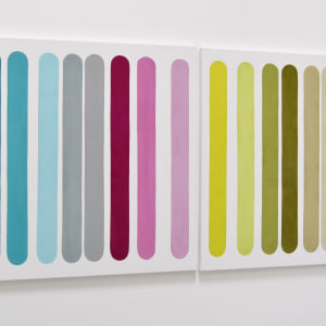 Barcode #5 (diptych) by Astrid Stoeppel  Image: wall