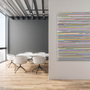 Colorful stripes #6 by Astrid Stoeppel  Image: room