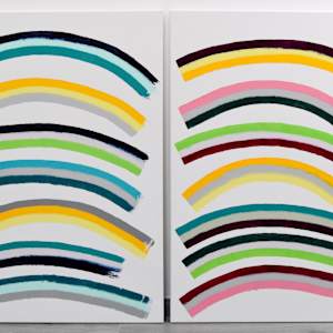 Curves #3 (diptych) by Astrid Stoeppel  Image: studio