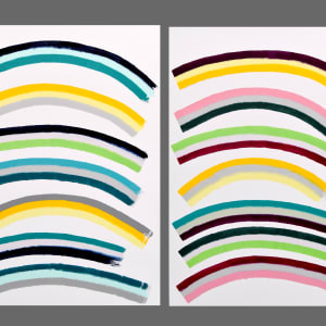 Curves #3 (diptych) by Astrid Stoeppel  Image: wall