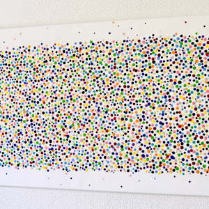 Endless Dots (Commission) by Astrid Stoeppel  Image: studio wall