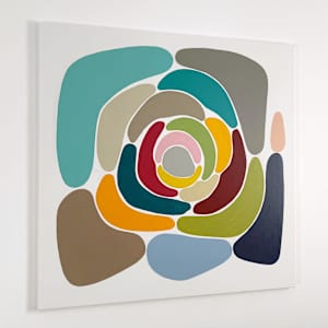 Flower Formation #5 by Astrid Stoeppel  Image: studio wall