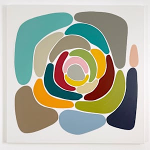 Flower Formation #5 by Astrid Stoeppel  Image: studio wall