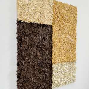 Literary Paperwork "Square #4" by Astrid Stoeppel  Image: studio wall