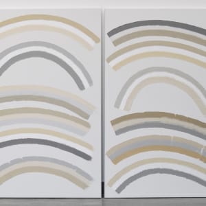 Neutral curves #2 (diptych) by Astrid Stoeppel  Image: studio