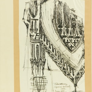 Robert Massey, Syracuse University 1952, Crouse Hall by Beverly Hallam 