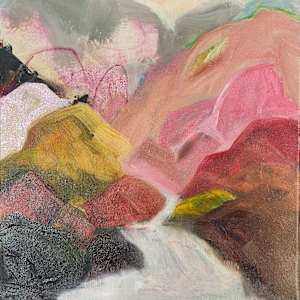 Imagined Valley in Pink (unframed) by Suellen Tomkins, Image 1.