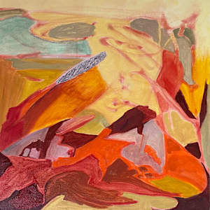 Travelling in the outback (unframed) by Suellen Tomkins, Image 1.