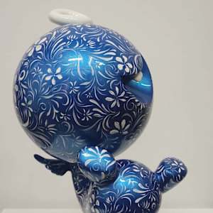 Giggling on Cloud 9 Blue by Barry Yeow 