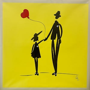 Father and Daughter (Jaune) by Antoinette Rozan