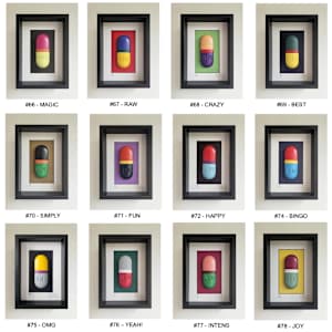 Pills of Happiness (Message in the pill) by Uwe Klauke 