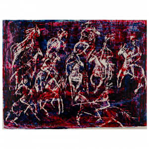 Riders in Violet by Magdalena Radulescu