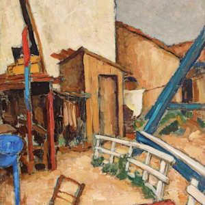 Interior Courtyard at Mangalia by Nicolae Tonitza