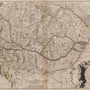 Map war theatre Hungary, Transylvania, Wallachia, Moldova, Slavonia, Bosnia, Serbia, Bulgaria, Republic of Ragusa and Dalmatia, Paris by Nicolas de Fer