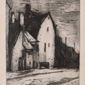 Houses in Brittany by Gheorghe Petrascu