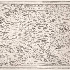 Transylvania, by Johannes Sambucus, printed by Abraham Ortelius, Antwerp by Abraham Ortelius, Johannes Sambucus