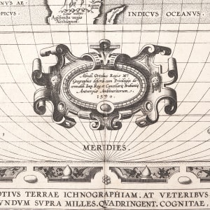 Ancient World, Inspired by Ptolemy's Geography, Parergorn edition, Antwerp, (2nd pcs) by Abraham Ortelius 