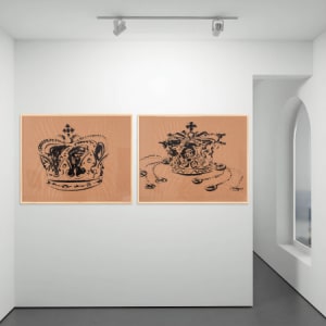 The Royal Crown; Queen Maria's Crown - Diptych (Coroana Regală; Coroana Reginei Maria - Diptic)* by Mircea Cantor 