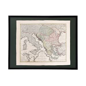 Totius Danubii cum Adjacentibus Regnis nec non Totius Graeciae et Archipelagi Noviffima Tabula by August Gottlob Boehmie, Homann heirs company