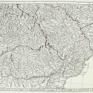 La Moldavie, la Valakie, et la Transilvanie, avec partie de la Bulgarie, de la Hongrie, et de la Pologne by Paolo Santini 