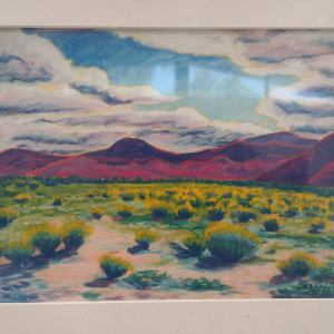 Purple Mt. Yellow Grass by Stuart Burton