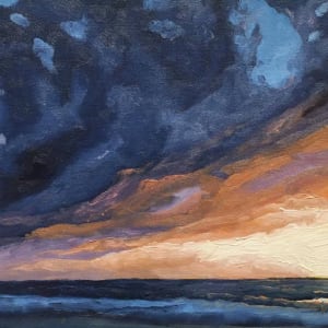 Blue Gold Sunset by Stuart Burton