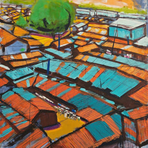 Kibera Aerial View II by Chrispus Nyaanga