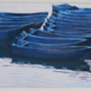 Blue Boats by April Gentile