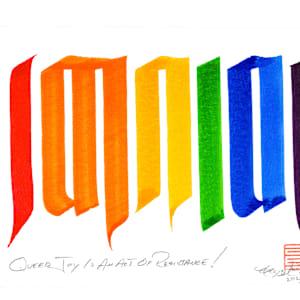 Queer Joy - Rainbow Pride Colourway  -  [MASTER DIGITAL FILE] by Townsend Studio | Luke B Townsend, Image 1.