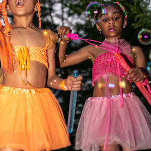 Fluorescent Fairies at the Pond by Chanel Yvonne