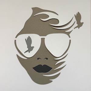 Release (Chalk) by Jessey Jansen  Image: 12 x 12” papercut collage