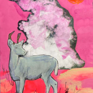 Deer in the Moonlight by Hilary Greenstein