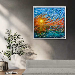Sunset symphony, a dance of colours by Annabelle Volpi 