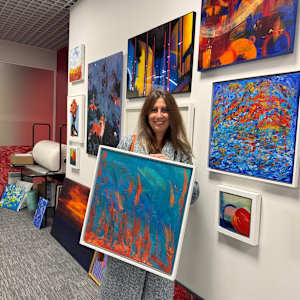 Underwater dream by Annabelle Volpi  Image: Me at the gallery 