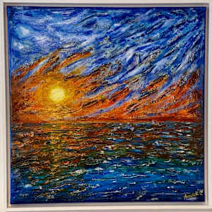 Sunset symphony, a dance of colours by Annabelle Volpi 