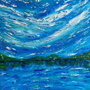 Gone with the wind by Annabelle Volpi  Image: Textured acrylic painting