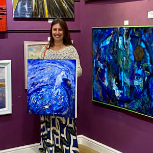 The sea ballerina by Annabelle Volpi  Image: Painting at the Capital Art Gallery