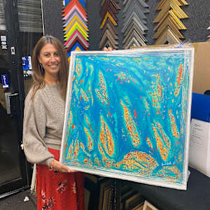 Golden depths, jewels of the sea by Annabelle Volpi 