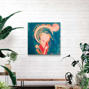 The lady and the parrot by Annabelle Volpi 