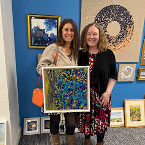 Shimmering ocean by Annabelle Volpi  Image: At the gallery in Putney 