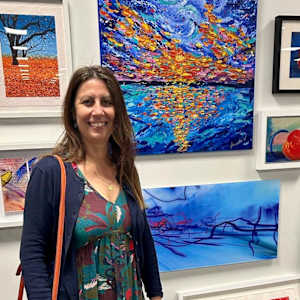 Sunset :  "Luminous Dance Between Fire and Water" by Annabelle Volpi 