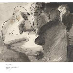 MEN IN THE PARK by Steven Oshatz  Image: Card Game