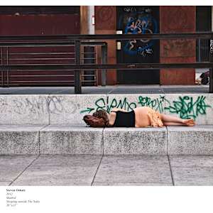 MADRID SLEEPING OUTSIDE THE SOFIA by Steven Oshatz