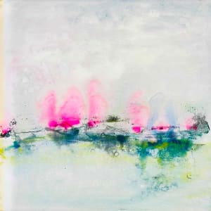 Abstract Landscape with Pink Clouds by Mary Mastren-Williams