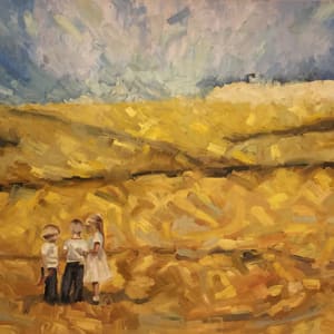 Emma, Noah and Willow in Galicia by Andrew Brown